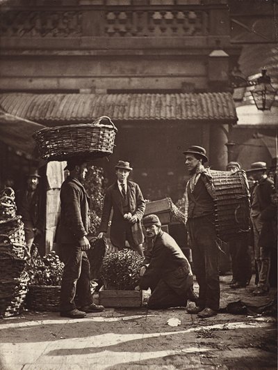 Trabajadores de Covent Garden, 1876 de John Thomson